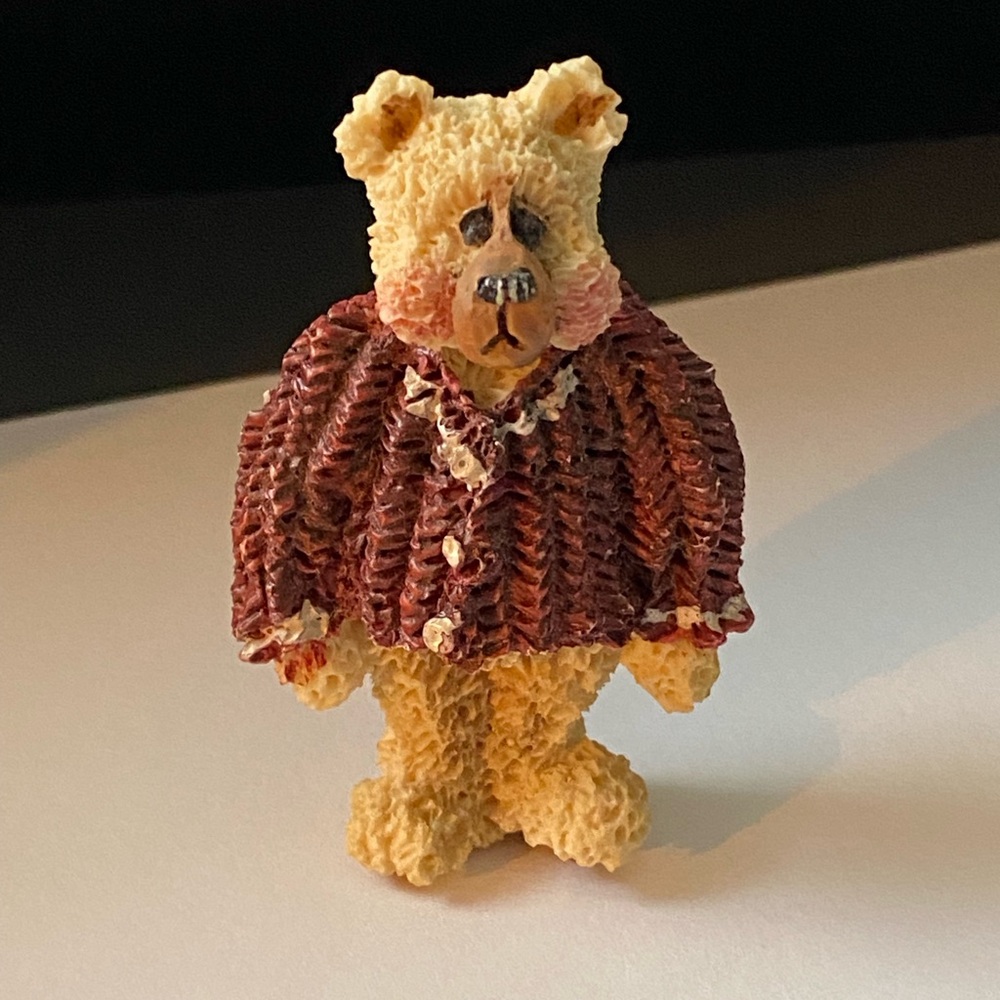 Shelby Bear in Red Sweater Brooch Pin